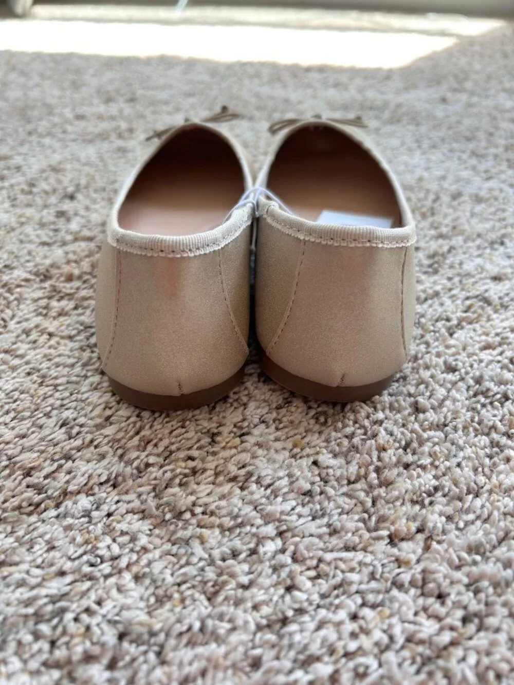 Cat & Jack Gold Sparkle Flats Size 4